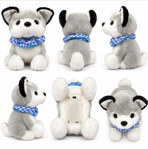 Interactive plush husky - interactive,
