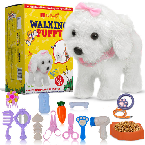 Electronic plush dog - plush,