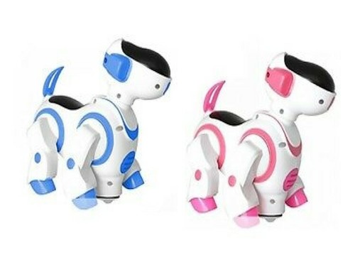 Robot dog walking nodding kids - dog,