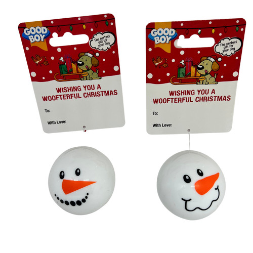 Good boy snowman faceballs - x,