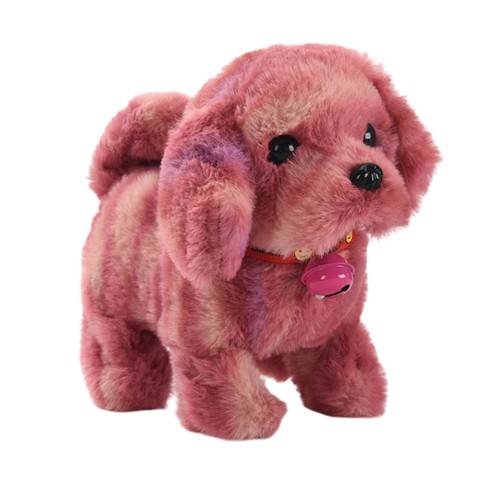 Walking toy dog with - with, bell